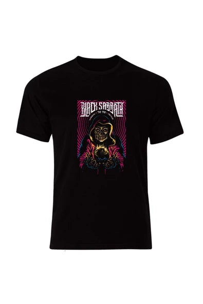 fame-stoned  Black Sabbath, Rock, Metal Unisex Siyah %100 Pamuk T-shirt