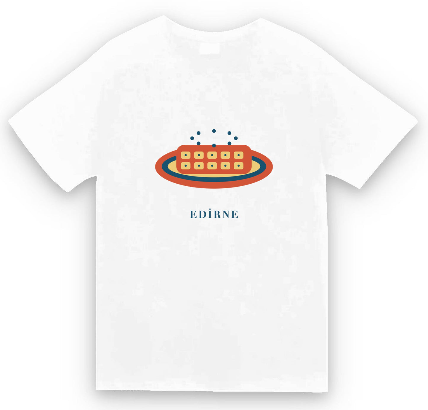 Edirne Devâ-i Misk Helvası baskılı beyaz t-shirt