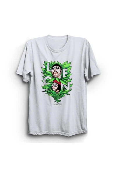 fame-stoned  Unisex Beyaz Leon Baskılı T-shirt