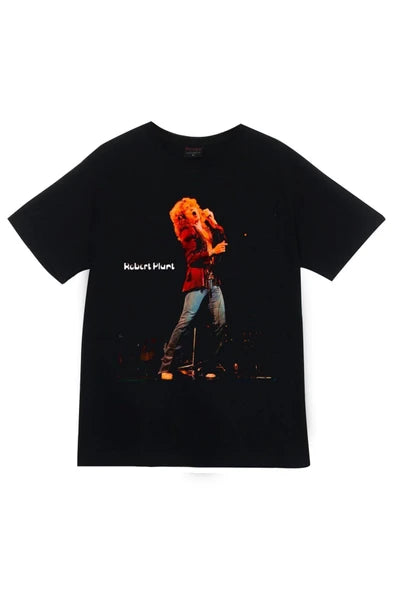 fame-stoned Led Zeppelin Baskılı Unisex %100 Pamuk Siyah T-shirt