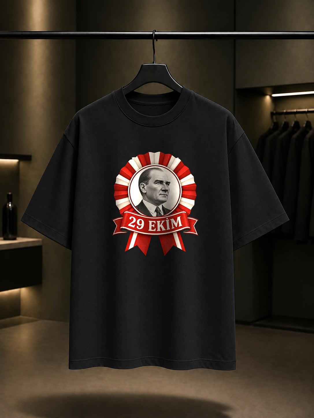 Republic Medallion 29 Ekim tişört, siyah