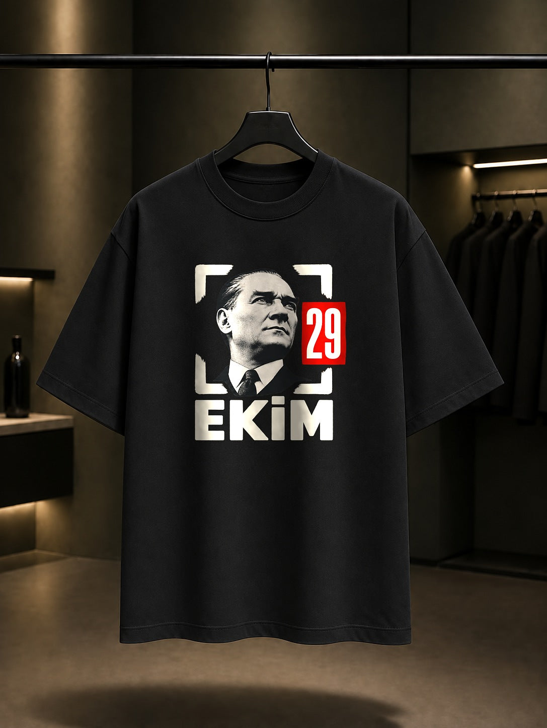 Republic Seal 29 Ekim tişört, siyah