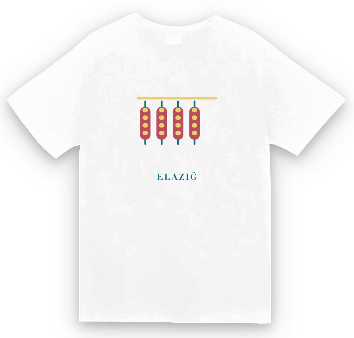 Elazığ Orcik baskılı beyaz t-shirt