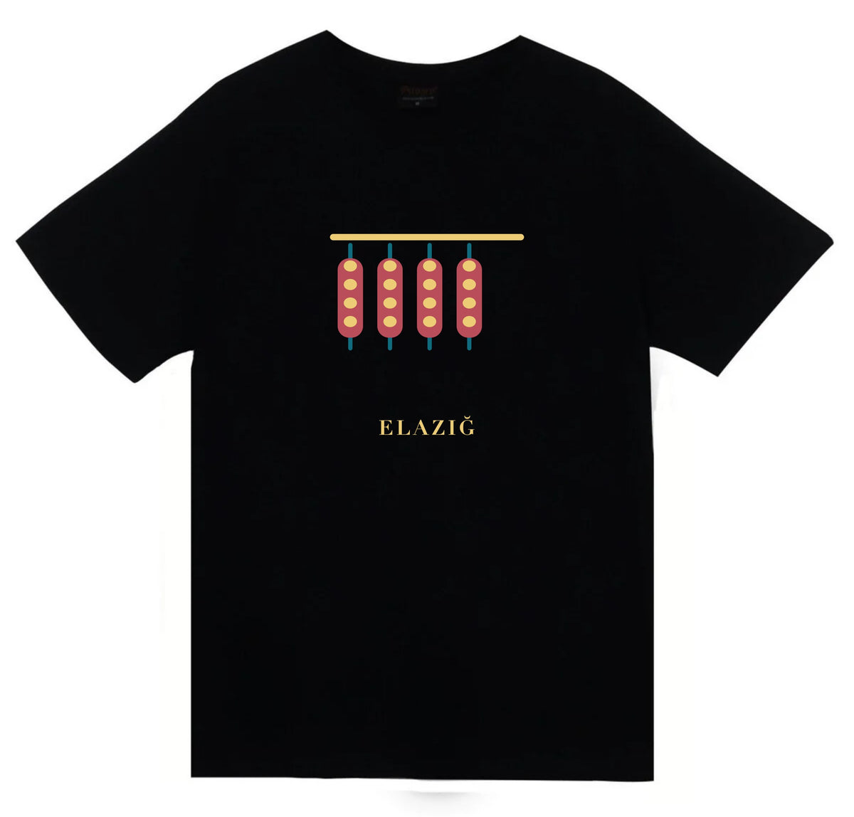Elazığ Orcik baskılı siyah t-shirt