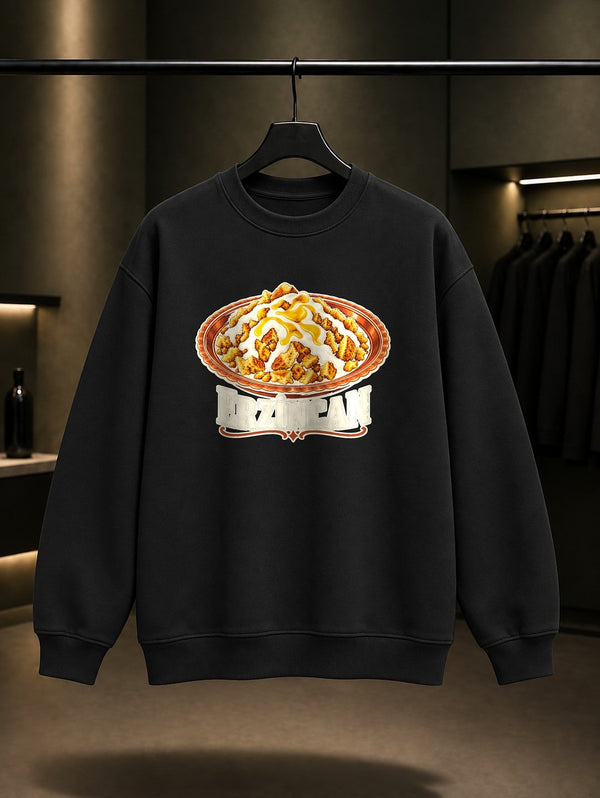 Erzincan Babikko baskılı siyah sweatshirt