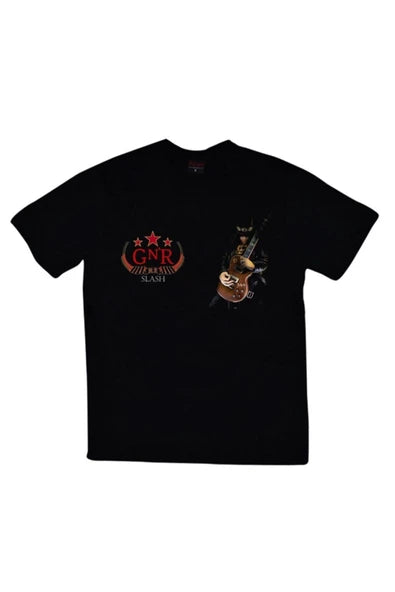 fame-stoned  Unisex Siyah Baskılı Büyük Beden T-Shirt