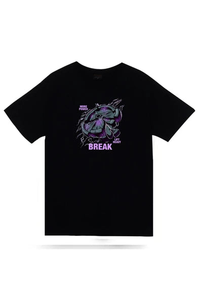 fame-stoned  Gym, Training, Body Building, Vucüt Geliştirme %100 Pamuk Unisex Siyah T-shirt