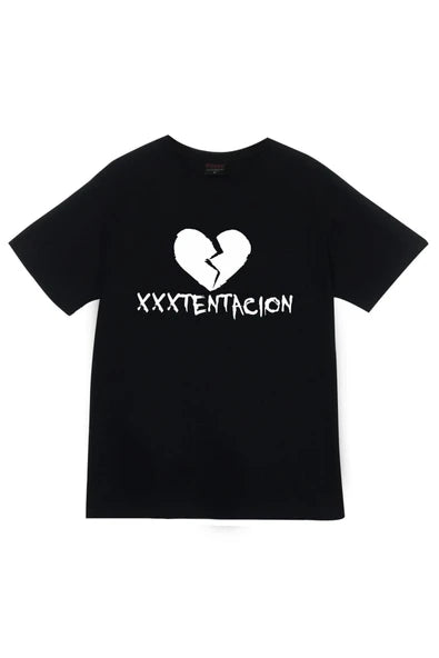 fame-stoned  Xxxtentacion Baskılı Unisex %100 Pamuk Kırmızı T-shirt