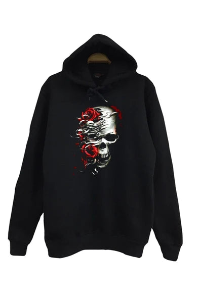 fame-stoned Kurukafa Skull Baskılı Sweatshirt
