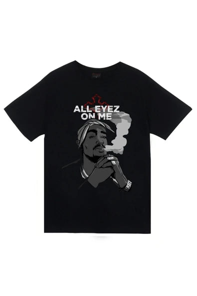 fame-stoned  Tupac Shakur Baskılı T-shirt