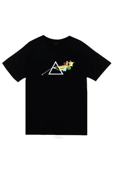 fame-stoned  Pink Floyd Baskılı Unisex %100 Pamuk Siyah T-shirt