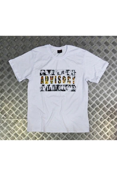 fame-stoned  Parental Advısory Baskılı T-shirt
