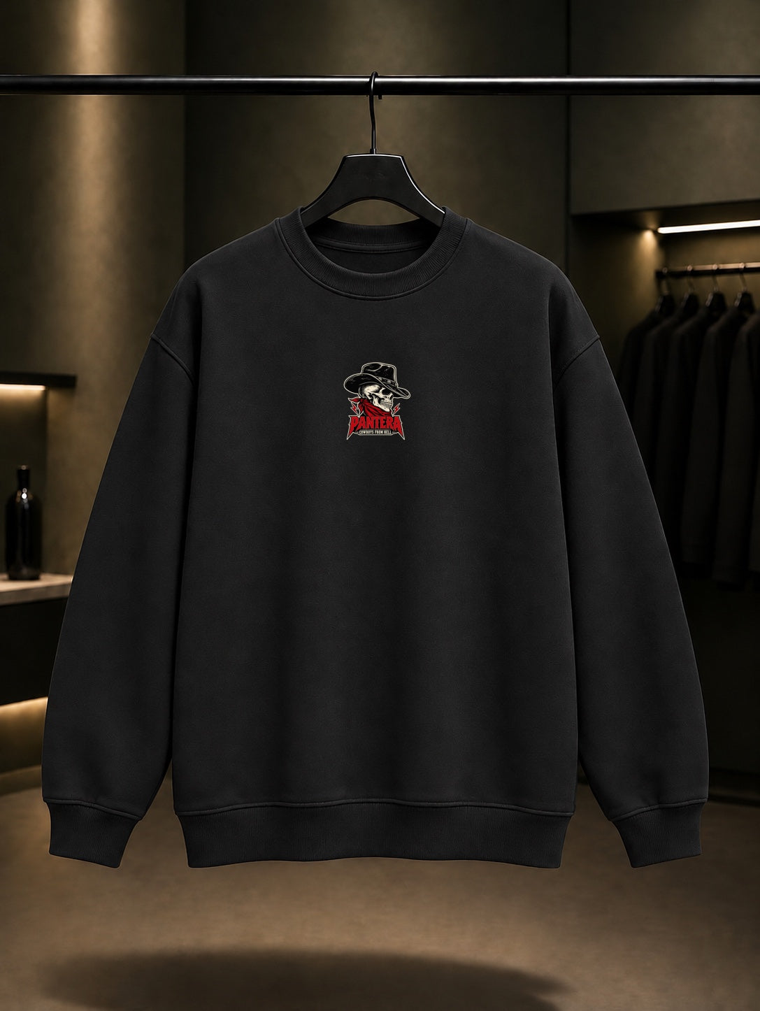 Pantera Cowboys from Hell Mini Kovboy Sweatshirt Siyah