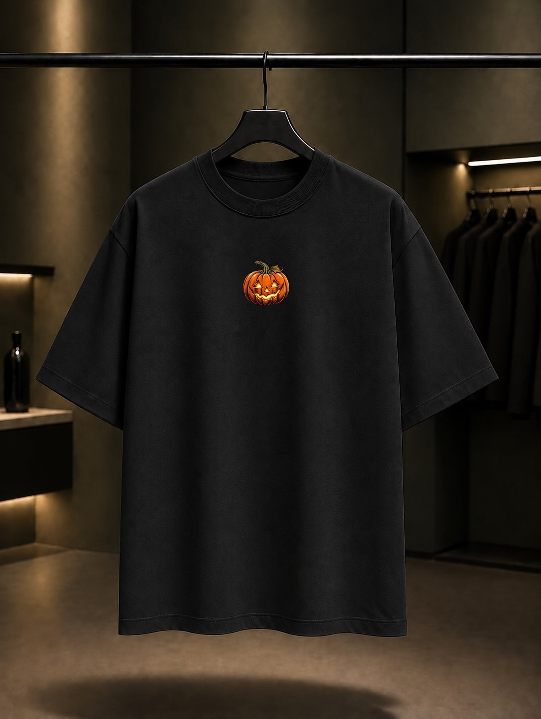 Halloween Mini Pumpkin Tişört Siyah