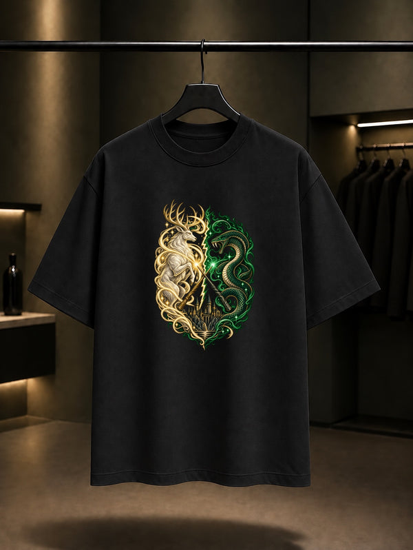 Harry Potter Light and Dark Tişört Siyah