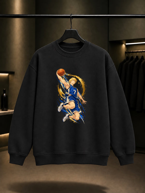 Kise Ryota Airborne Seven Sweatshirt Siyah