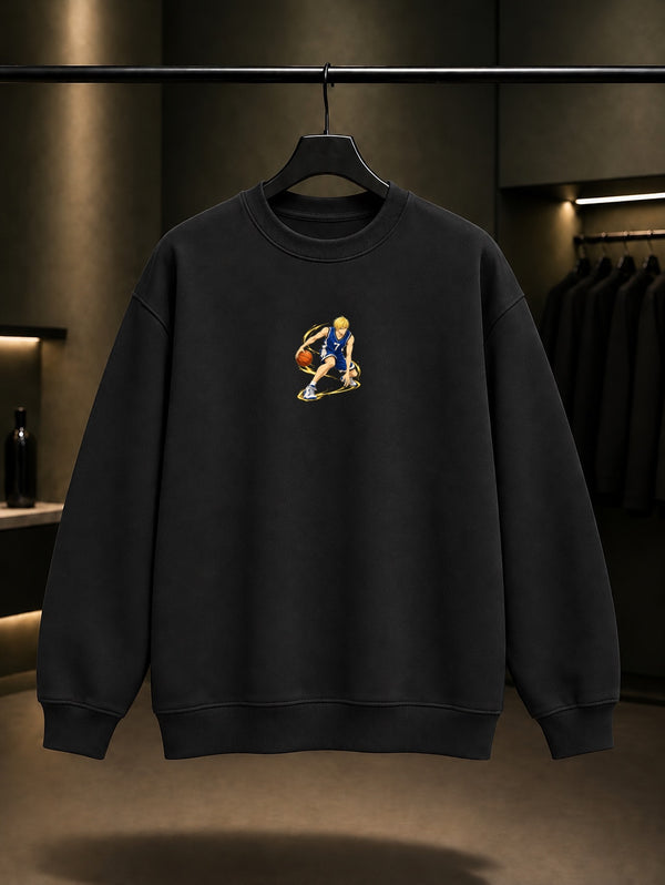 Kise Ryota Mini Crossover Sweatshirt Siyah
