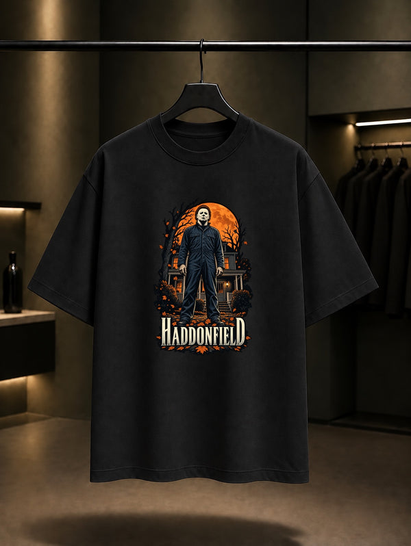 Michael Myers Haddonfield Night Tişört Siyah