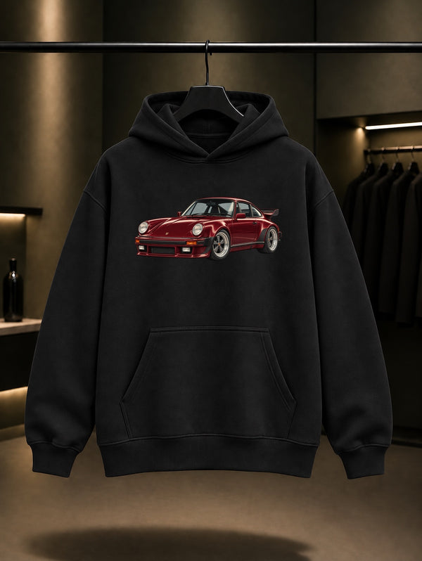 Midnight Club 930 Turbo Kapüşonlu Sweatshirt Siyah