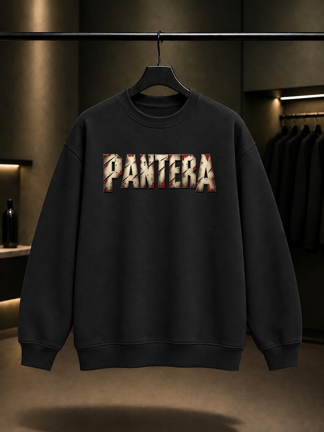 Pantera Metal Logo Sweatshirt Siyah