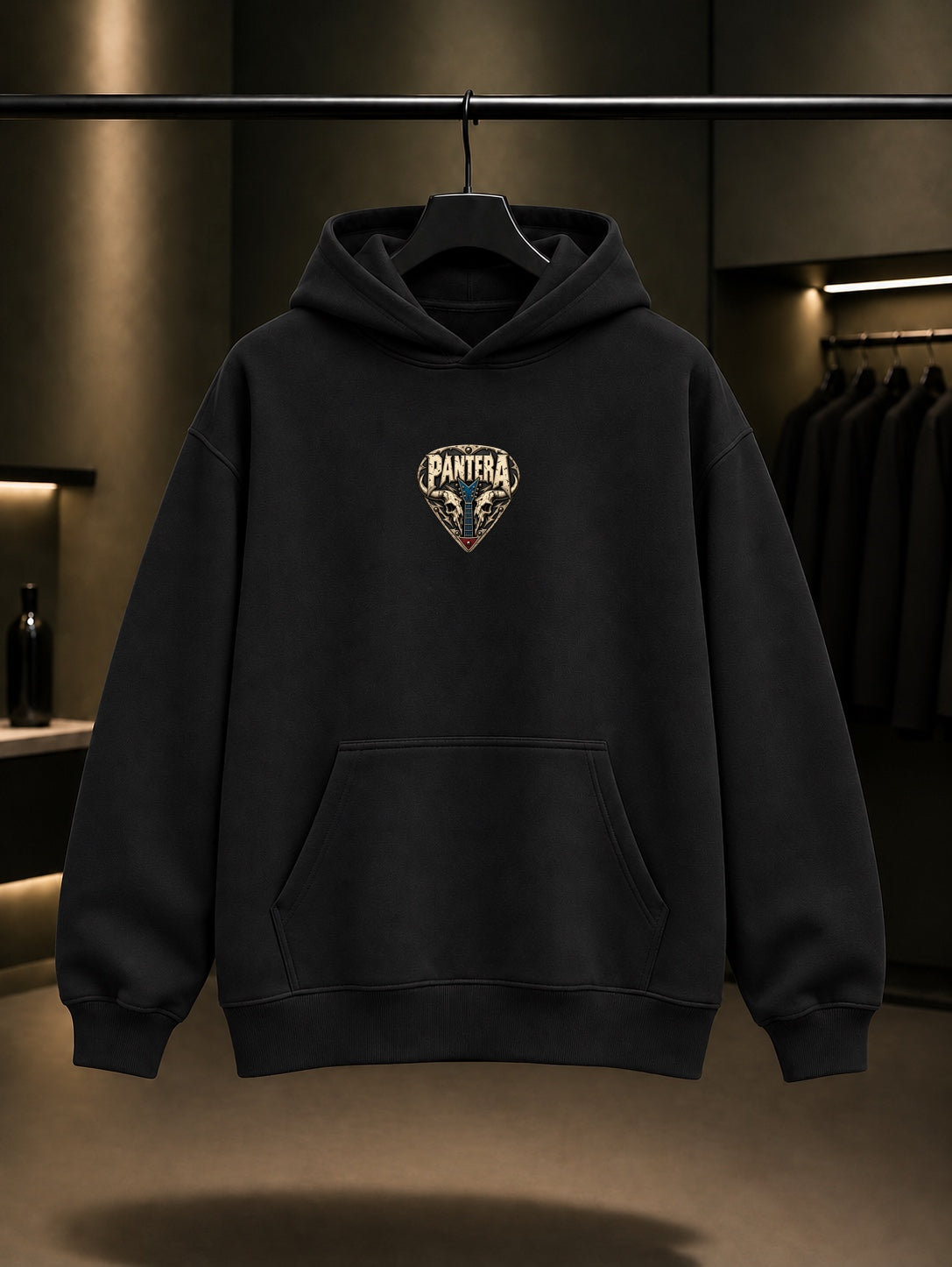 Pantera Pena Mini Kapüşonlu Sweatshirt Siyah