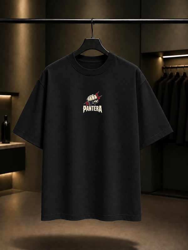 Pantera Yumruk Mini Tişört Siyah
