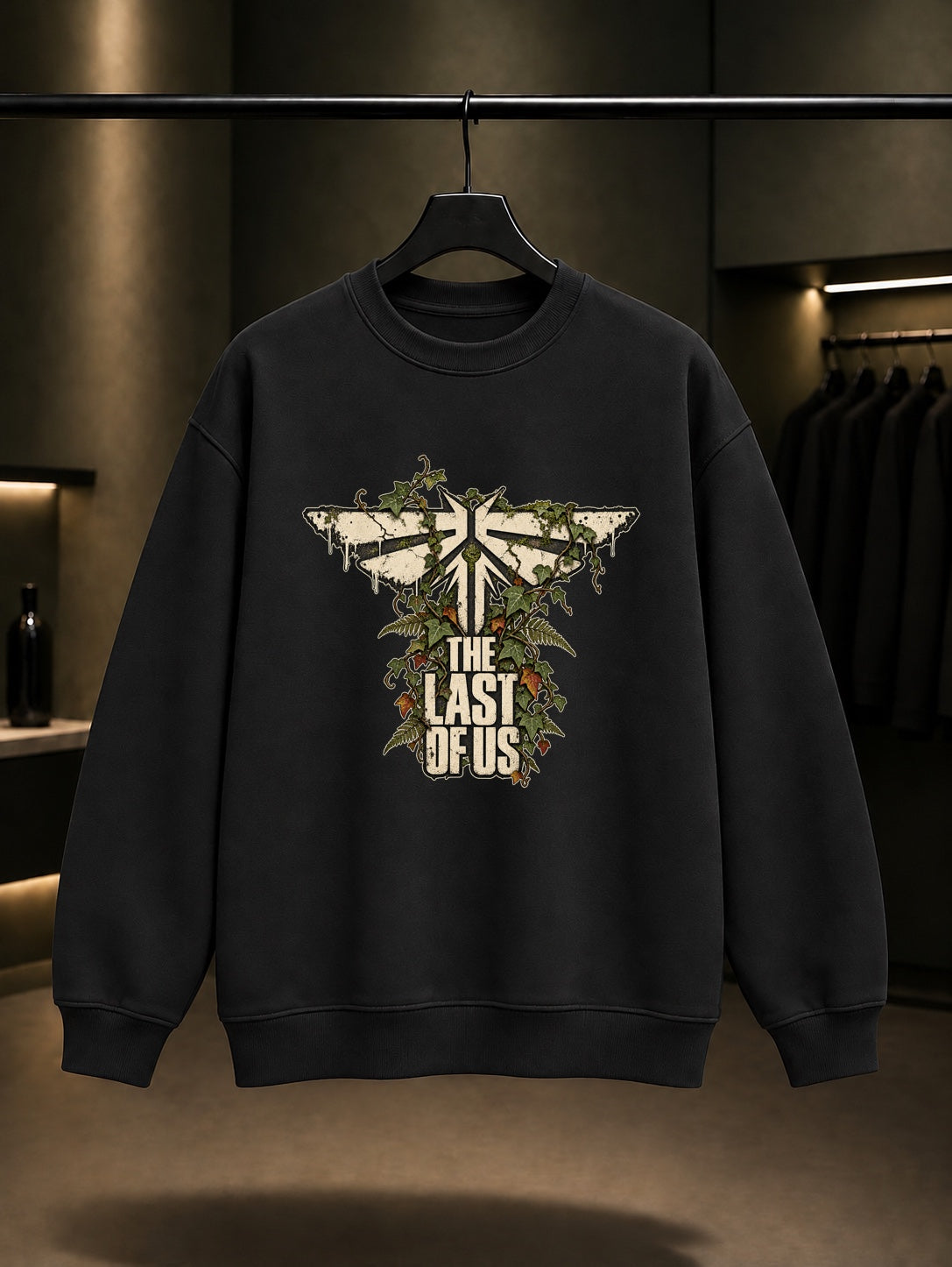 The Last of Us Firefly Sarmaşık Sweatshirt Siyah