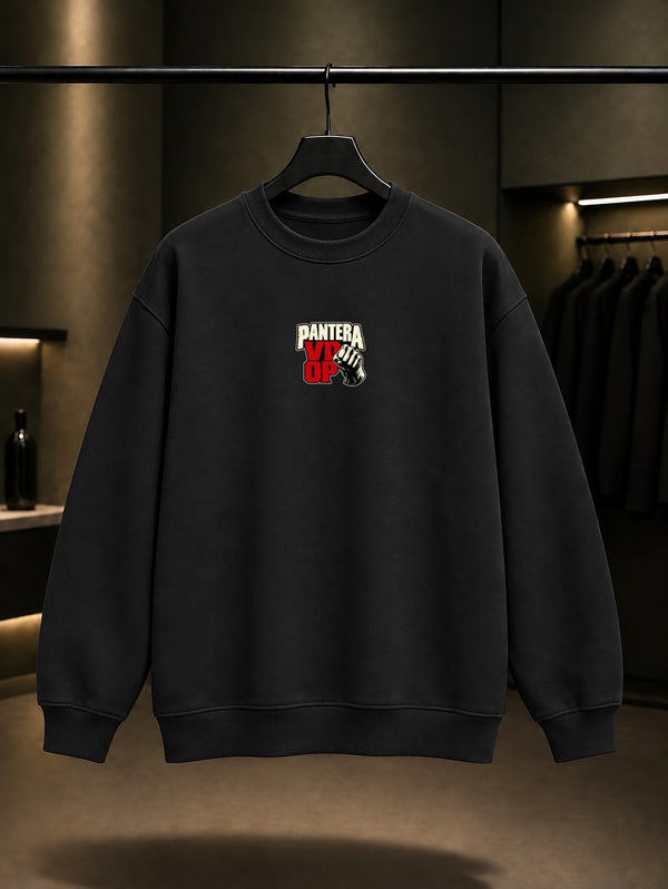 Pantera Vulgar Mini VDOP Sweatshirt Siyah