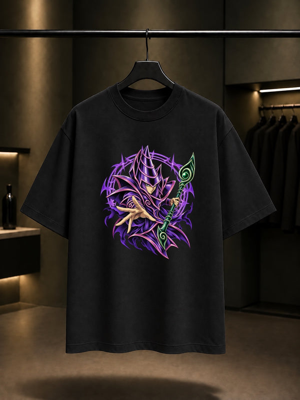 Yu-Gi-Oh Dark Magician Tişört Siyah