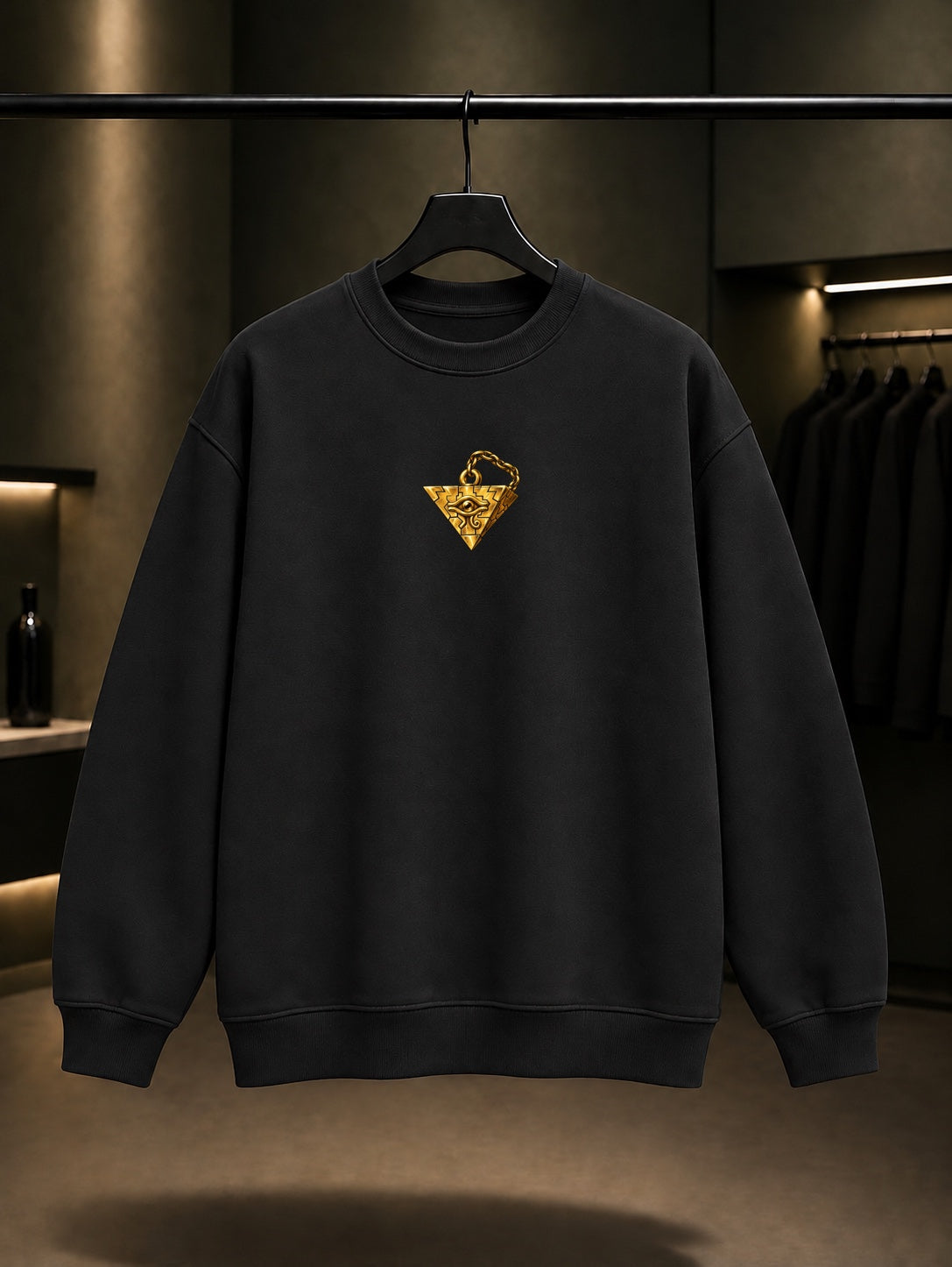 Yu-Gi-Oh Mini Millennium Puzzle Sweatshirt Siyah