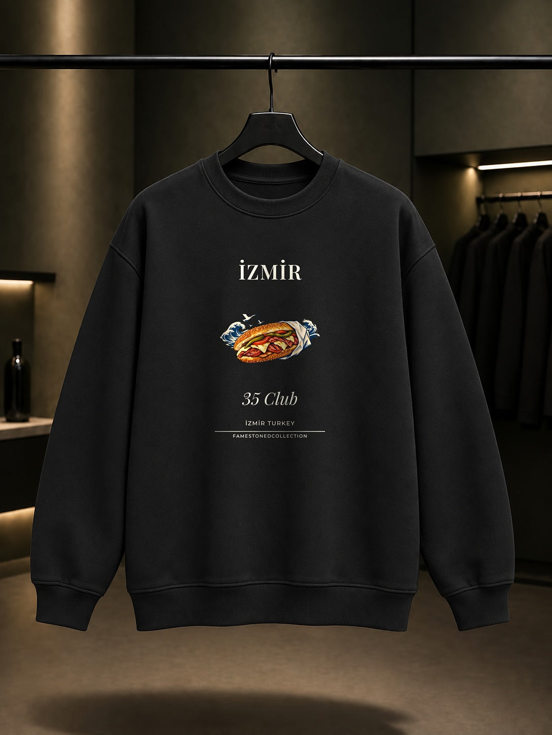 İzmir Kumru 35 Club Sweatshirt Siyah
