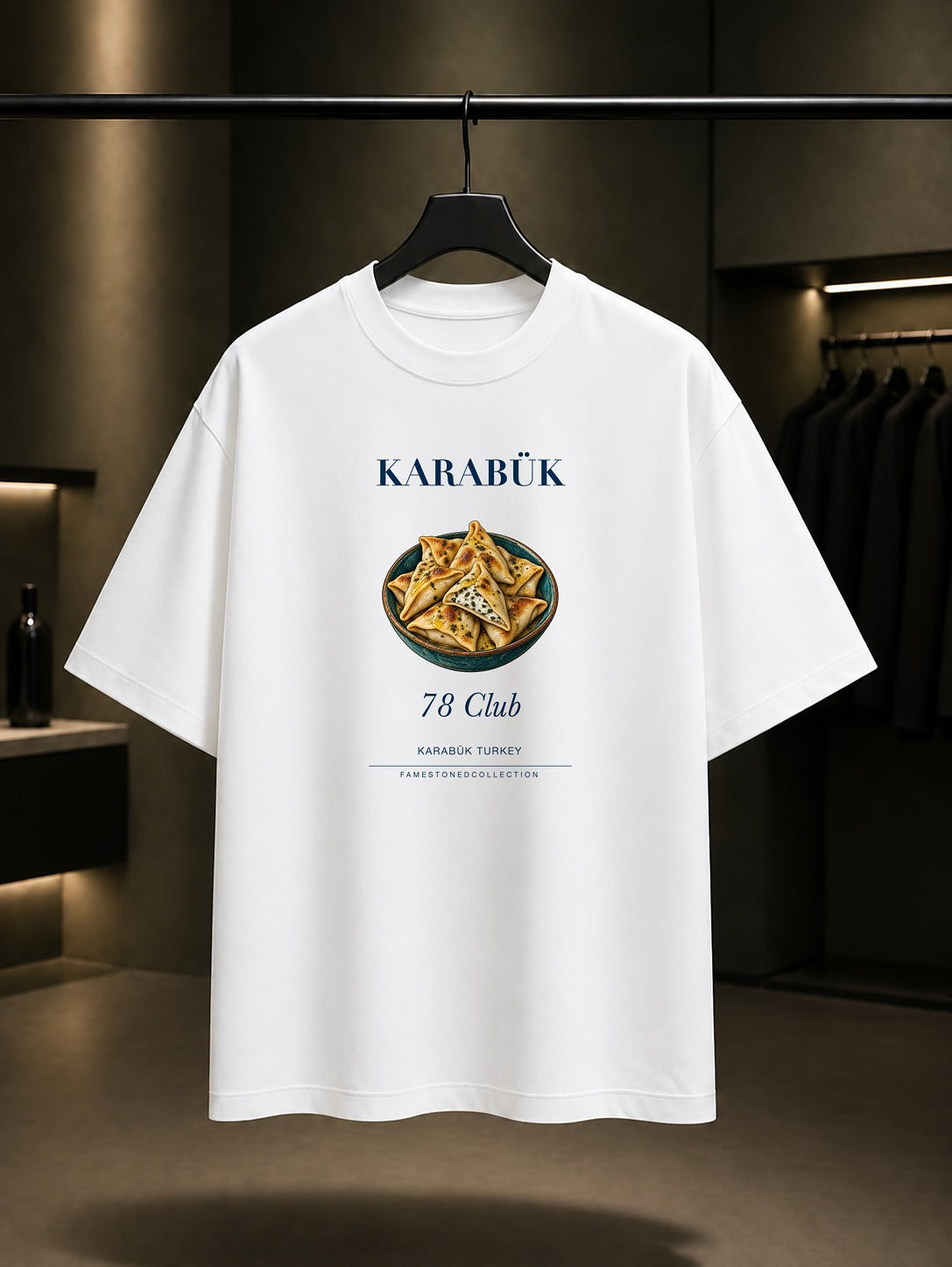 Karabük Perohi 78 Club baskılı beyaz t-shirt