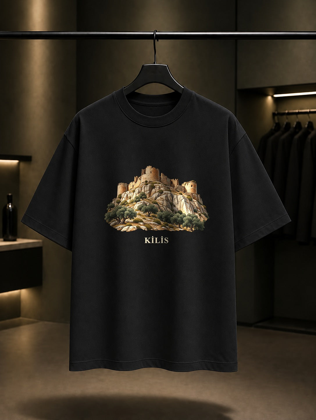 Kilis Ravanda baskılı siyah t-shirt