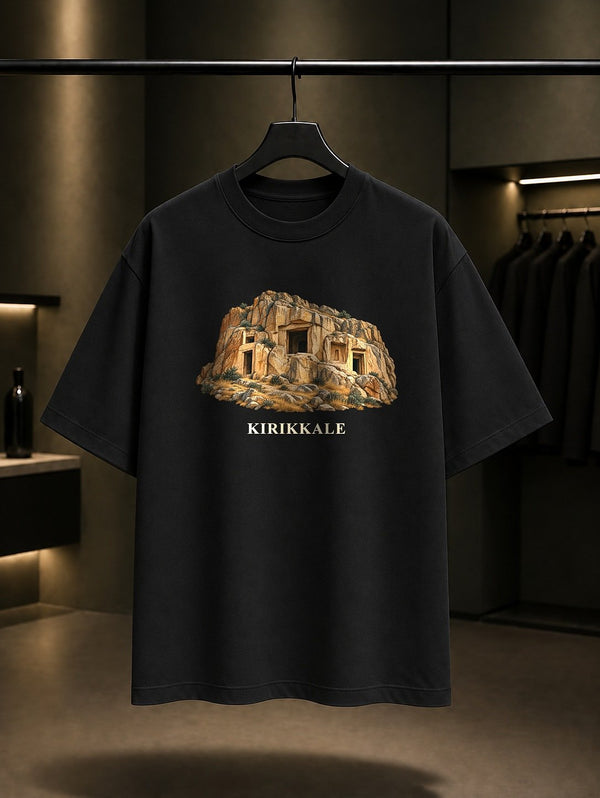 Kırıkkale Ceritkale baskılı siyah t-shirt