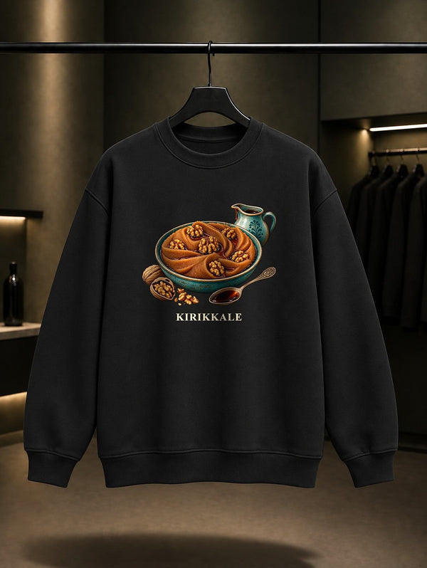 Kırıkkale Haside baskılı siyah sweatshirt