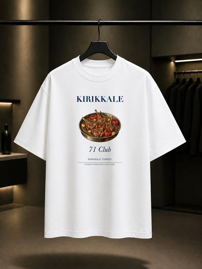 Kırıkkale Keskin Tava 71 Club baskılı beyaz t-shirt