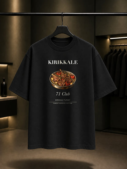 Kırıkkale Keskin Tava 71 Club baskılı siyah t-shirt