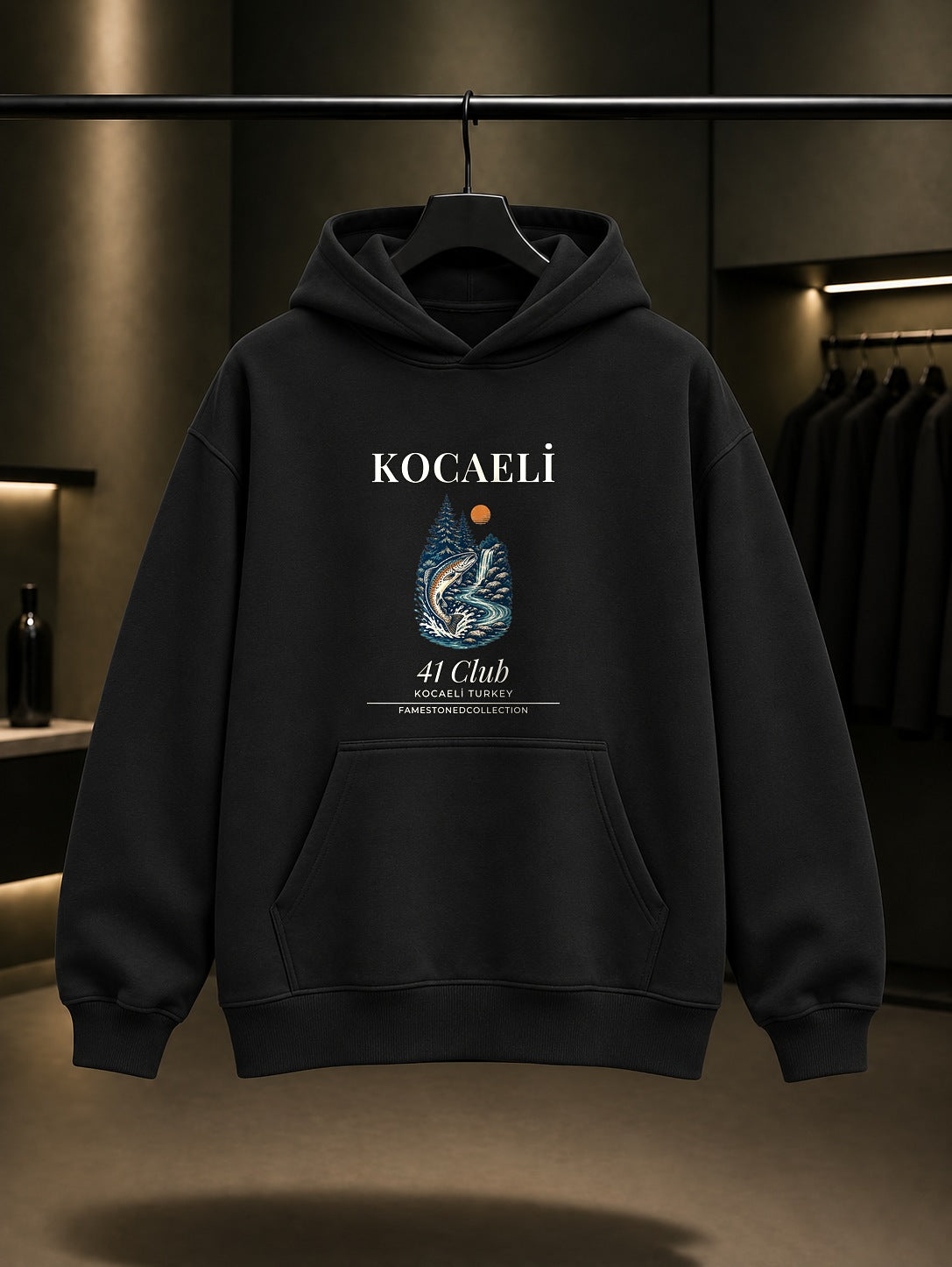 Kocaeli Maşukiye Alabalık 41 Club Kapüşonlu Sweatshirt Siyah