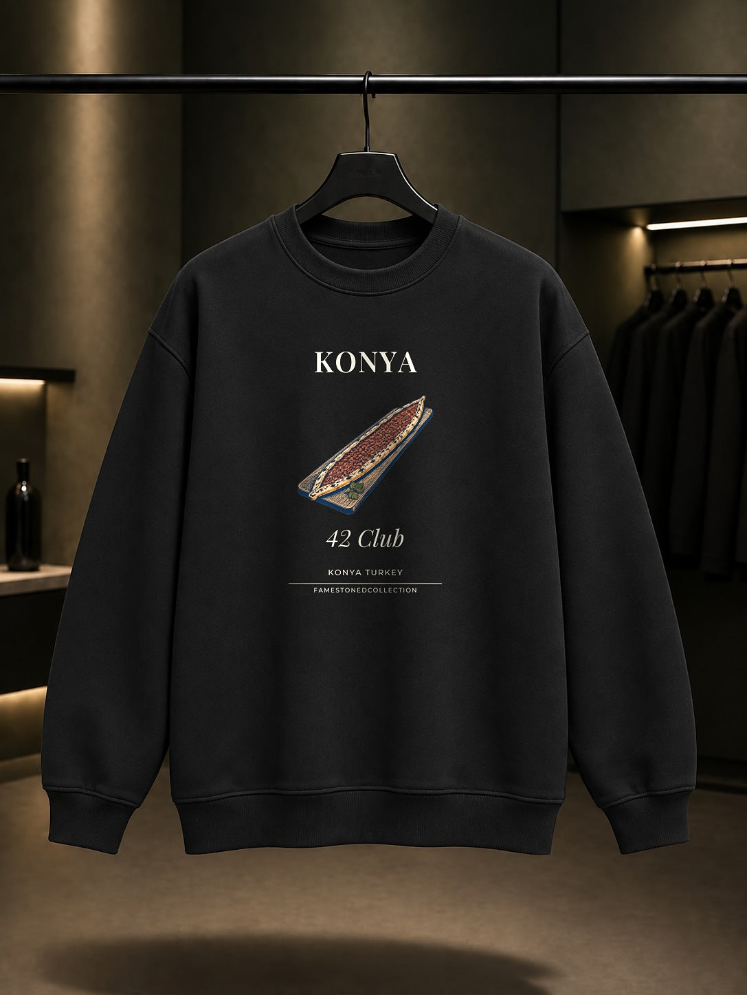 Konya Etli Ekmek 42 Club Sweatshirt Siyah