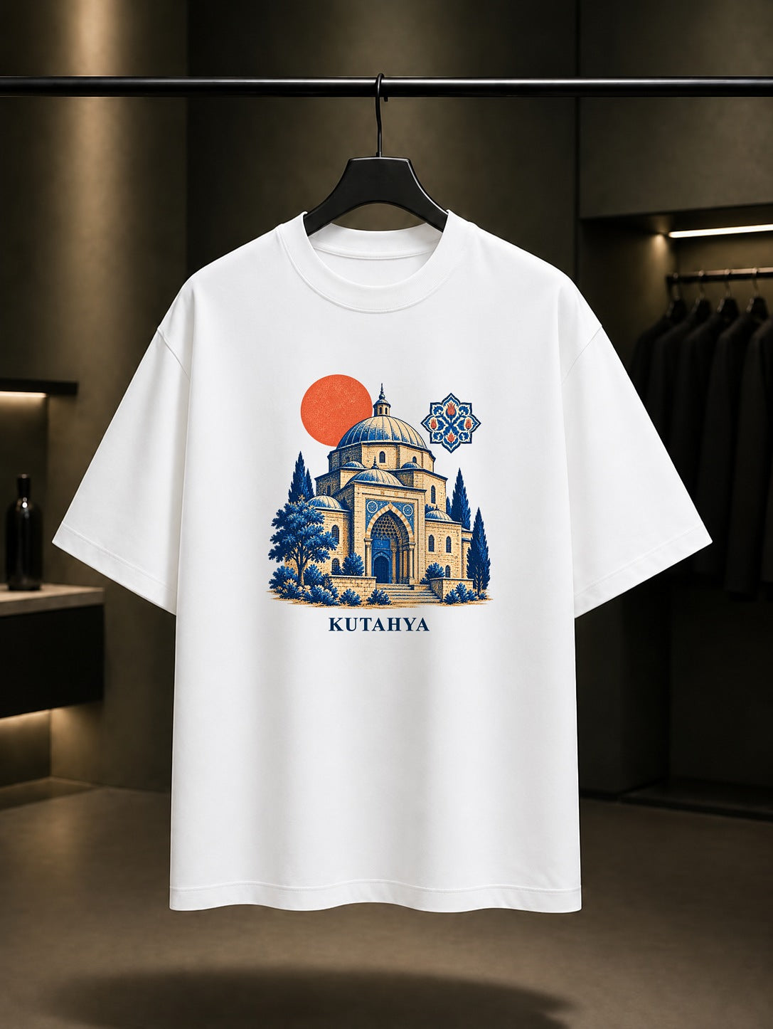 Kütahya Çini Müzesi baskılı beyaz t-shirt