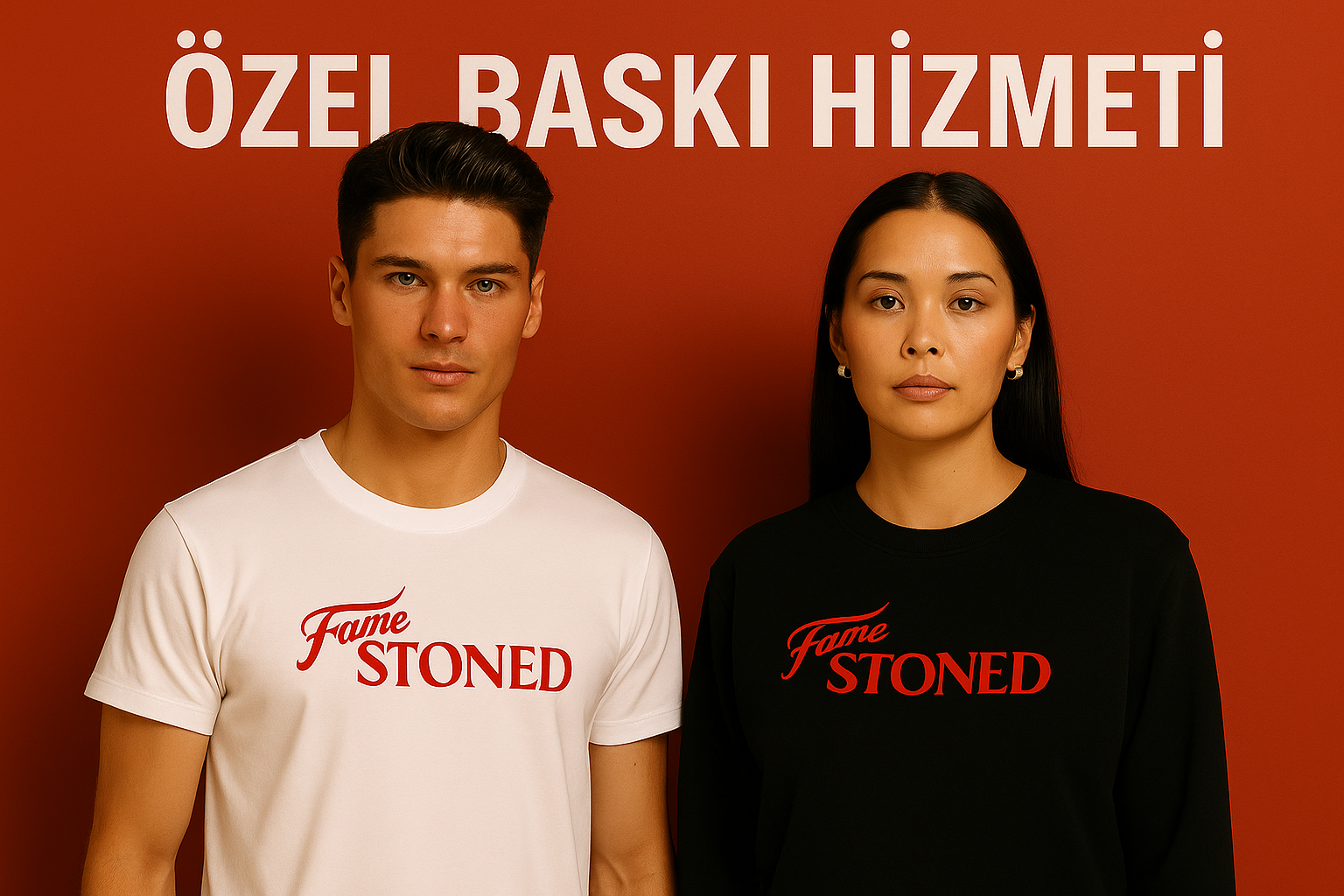 Videoyu yükle: İstediğiniz modeli T-shirt veya sweatshirt’e 5–10 dakika içinde profesyonel olarak basıyoruz.Baskılarımızda %100 organik, toksik madde içermeyen premium boyalar kullanıyoruz ✔️
