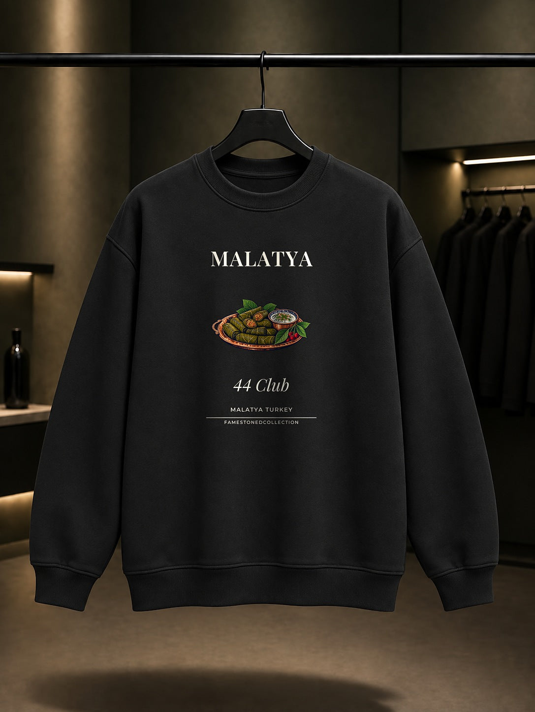 Malatya Kiraz Yaprağı Köftesi 44 Club Sweatshirt Siyah