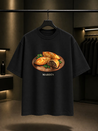 Mardin Sembusek baskılı siyah t-shirt
