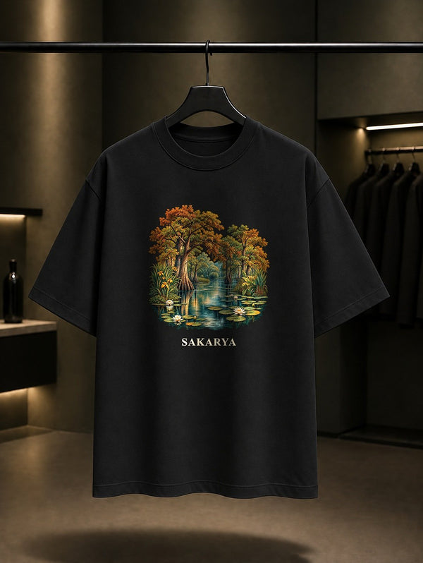 Sakarya Acarlar Longozu baskılı siyah t-shirt