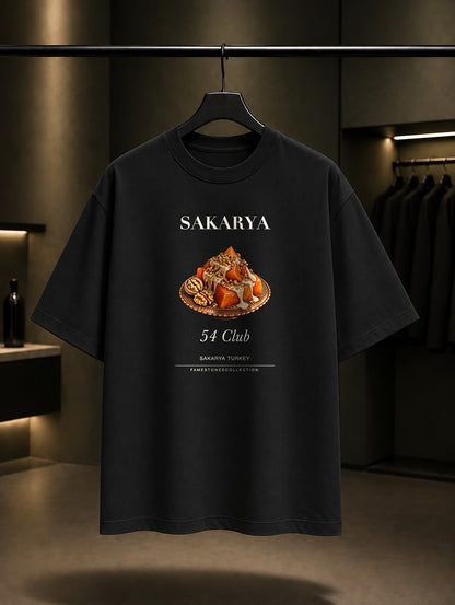 Sakarya Kabak Tatlısı 54 Club baskılı siyah t-shirt