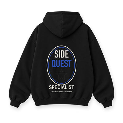 Side Quest Specialist Baskılı Unisex %100 Pamuk Kapüşonlu Sweatshirt