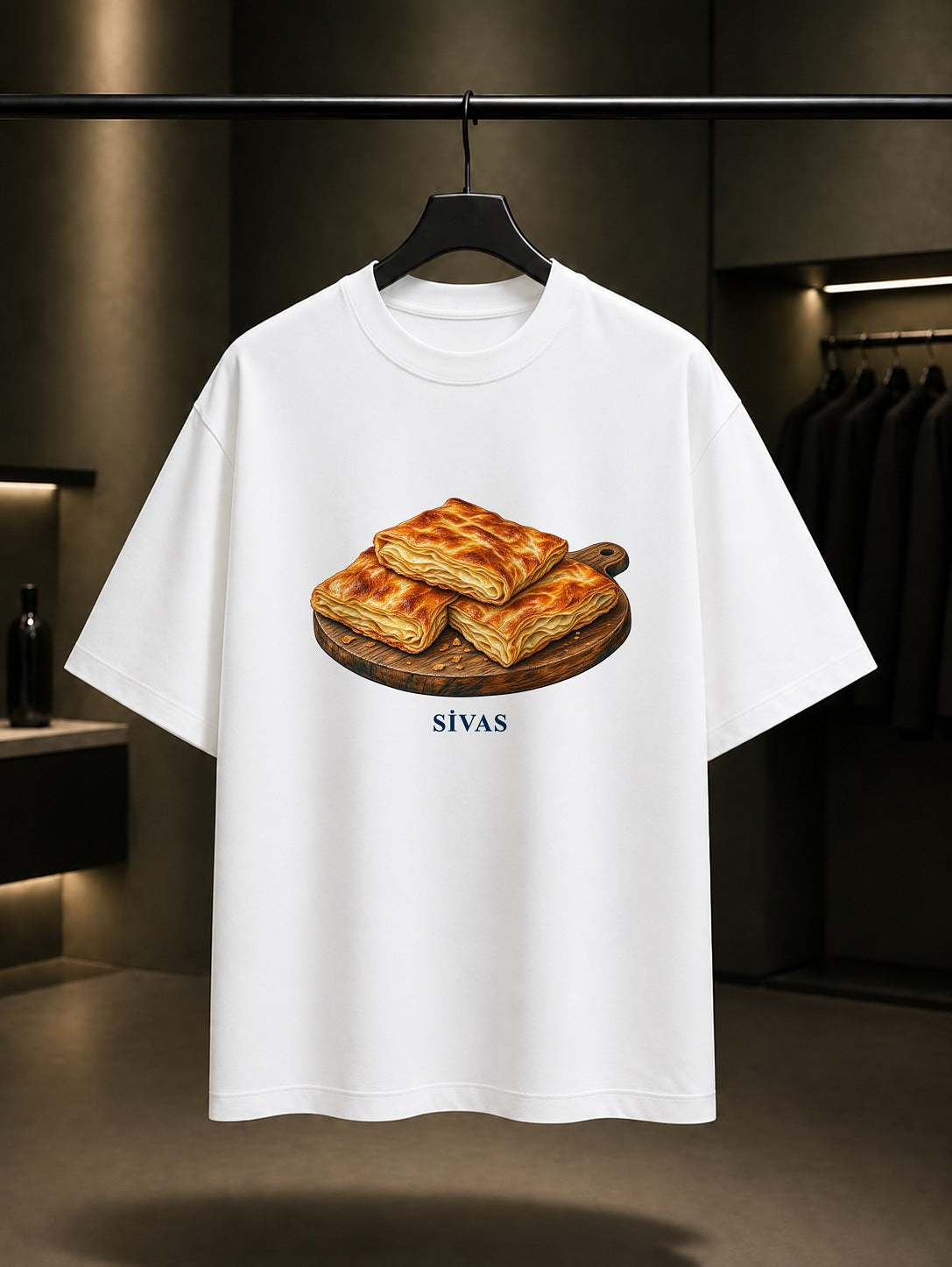 Sivas Katmeri baskılı beyaz t-shirt