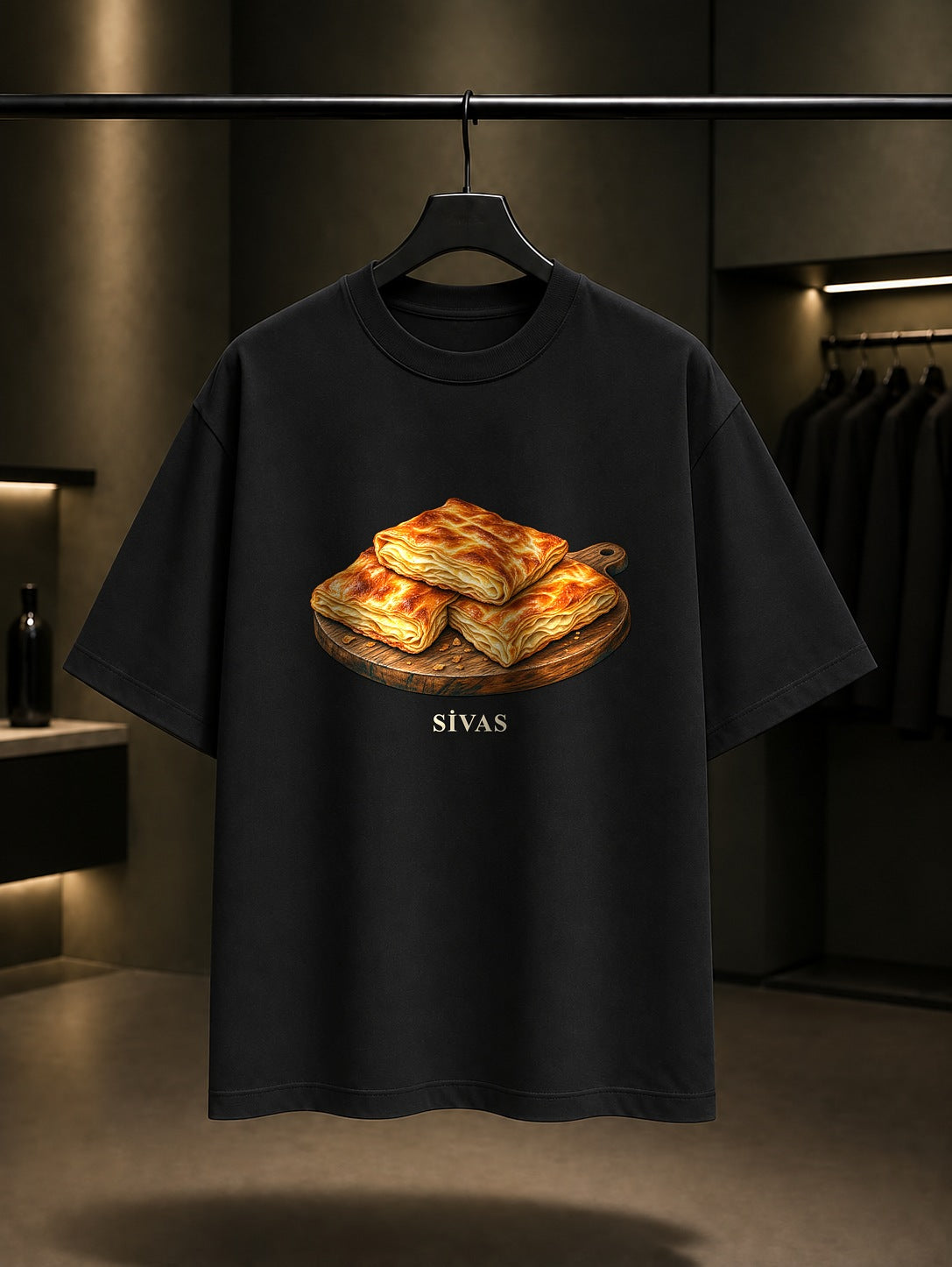 Sivas Katmeri baskılı siyah t-shirt