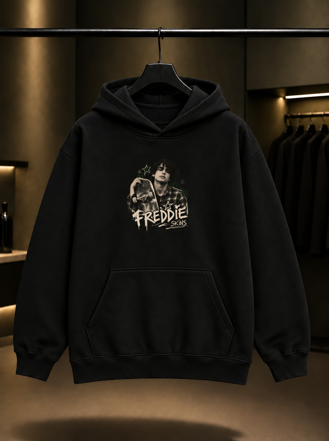 Skins Freddie Kapüşonlu Sweatshirt — Siyah