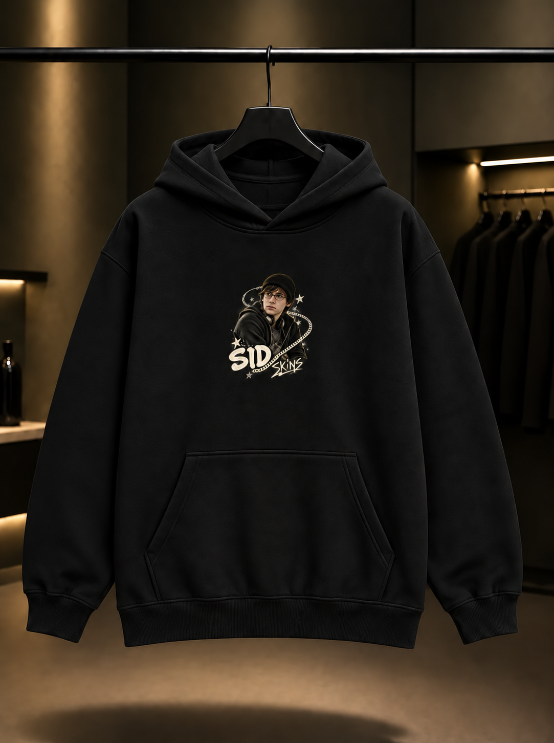 Skins Sid Kapüşonlu Sweatshirt — Siyah
